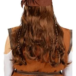 Funidelia Brown Pirate Wig For Women -Pirates Sales Store brown pirate wig for women 4