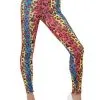 Funidelia Colourful Leopard Leggings For A Woman -Pirates Sales Store colourful leopard leggings for a woman