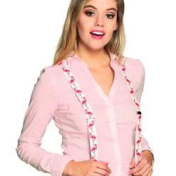 Funidelia Flamingo Suspenders For Women