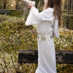 Funidelia Girl's Deluxe Princess Leia Costume -Pirates Sales Store girls deluxe princess leia costume 6