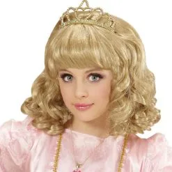 Funidelia Girl's Wig With Princess Crown