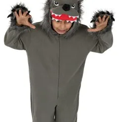 Funidelia Grey Wolf Costume For Kids -Pirates Sales Store grey wolf costume for kids 1