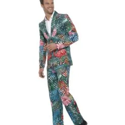 Funidelia Hawaiian Suit With Flamingos -Pirates Sales Store hawaiian suit with flamingos for men 3