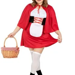 Funidelia Little Red Riding Hood Costume For Adults Plus Size