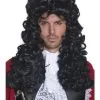Funidelia Long Curly Pirate Captain Wig