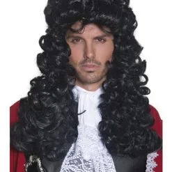 Funidelia Long Curly Pirate Captain Wig