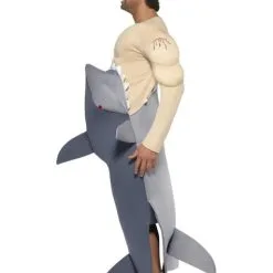 Funidelia Man Eating Shark Adult Costume -Pirates Sales Store man eating shark adult costume 2