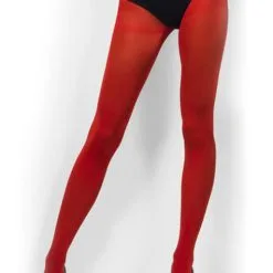 Funidelia Opaque Red Tights