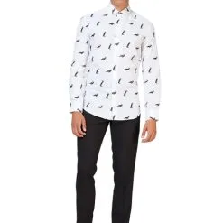 Funidelia White Shirt With Penguins - Opposuits