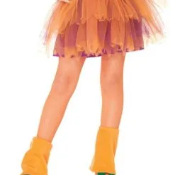 Funidelia Orange Fishnet Tights For Girls