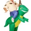 Funidelia Inflatable Dinosaur Rider Piggyback Costume For Adults -Pirates Sales Store piggyback dinosaur costume