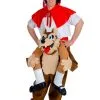 Funidelia Piggyback Little Red Riding Hood On The Big Bad Wolf Costume