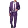 Funidelia Purple "Pimp Tiger" Suit - Suitmeister