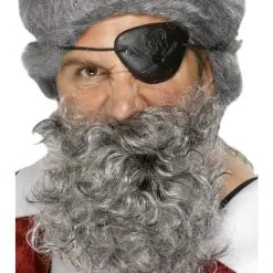 Funidelia Pirate Beard Gray