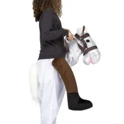 Funidelia White Horse Piggyback Costume For Kids -Pirates Sales Store ride on white horse costume for kids 2
