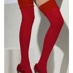 Funidelia Silicone Red Fine Tights