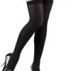 Funidelia Thick Black Hold Up Tights -Pirates Sales Store thick black hold up tights