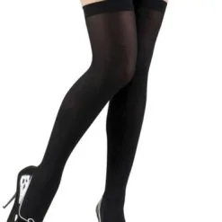 Funidelia Thick Black Hold Up Tights