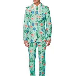 Funidelia Tropical Flamingos Suit - Suitmeister
