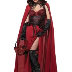 Funidelia Women's Dark Little Red Riding Hood Costume