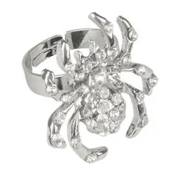 Funidelia Women's Sparkling Spider Ring